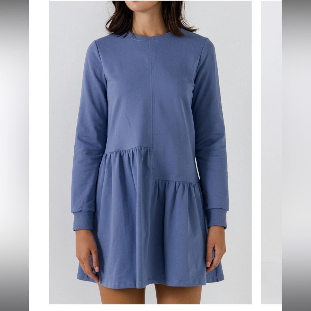 NWT English Factory Knit Unbalanced Seam Dress